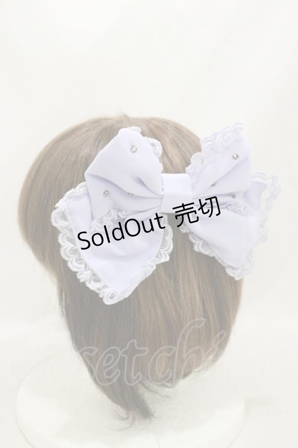 画像1: Angelic Pretty / ふわふわシフォンバレッタ  ラベンダー H-25-03-29-1002-AP-AC-NS-ZH (1)