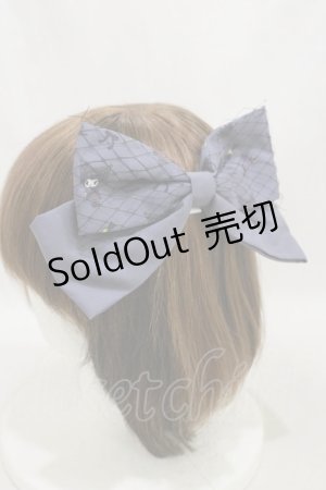 画像: m petit by misako / サンリオキャラクターズコラボ クロミ リボンバレッタ  グレー H-25-03-29-1024-LO-AC-NS-ZH