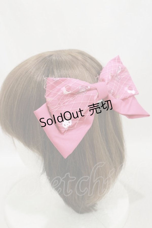 画像1: m petit by misako / サンリオキャラクターズコラボ ハローキティ リボンバレッタ  レッド H-25-03-29-1026-LO-AC-NS-ZH (1)