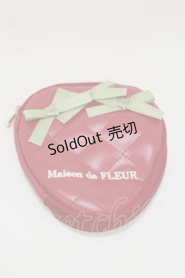 画像1: Maison de FLEUR / いちごアクセサリーケースBOOK  レッド H-25-03-29-1027-LO-ZA-NS-ZH (1)
