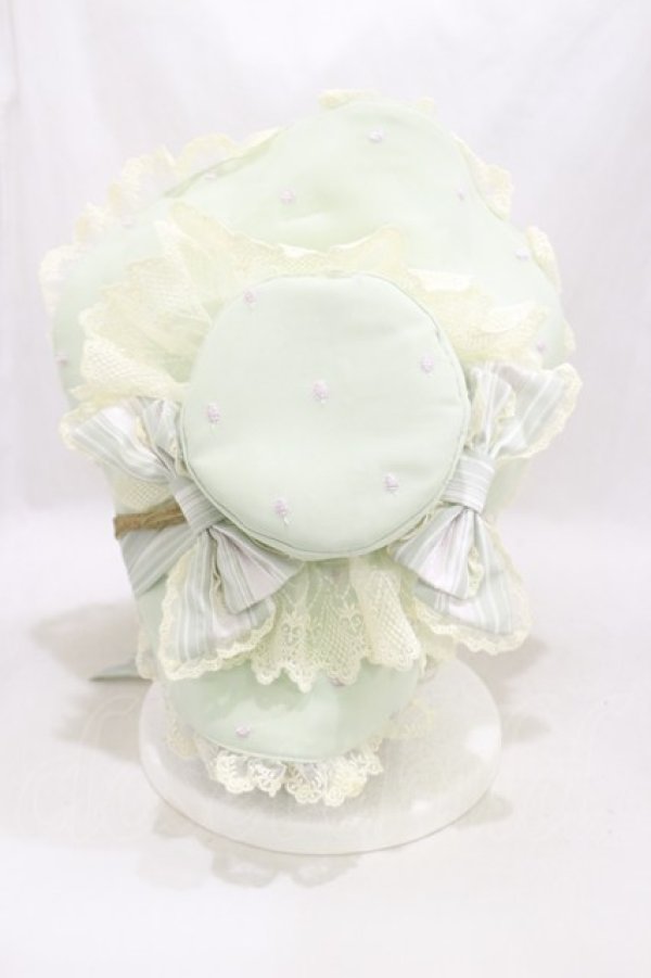 画像2: BABY,THE STARS SHINE BRIGHT / Scarlet ~Primavera Waltz Bonnet Hat~  ミント H-25-03-29-1033-BA-AC-KB-ZH (2)