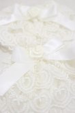 画像2: metamorphose / バラ付レースカフス  オフ H-25-03-29-1006-ME-ZA-NS-ZH (2)