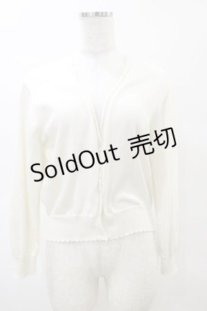 画像: F&A / UVカットVネックニットカーディガン Free OFFWHITE H-25-03-29-1051-LO-TO-NS-ZH