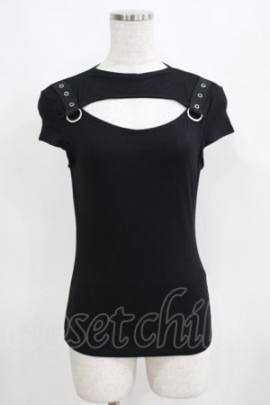 画像: KILL STAR / XARA KEYHOLE TOP XS ブラック H-25-03-29-053-SL-TO-KB-ZH