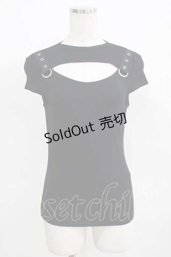 画像1: KILL STAR / XARA KEYHOLE TOP XS ブラック H-25-03-29-053-SL-TO-KB-ZH (1)