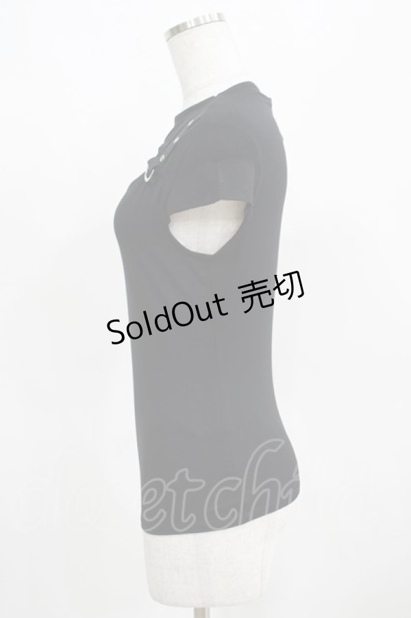 画像2: KILL STAR / XARA KEYHOLE TOP XS ブラック H-25-03-29-053-SL-TO-KB-ZH (2)