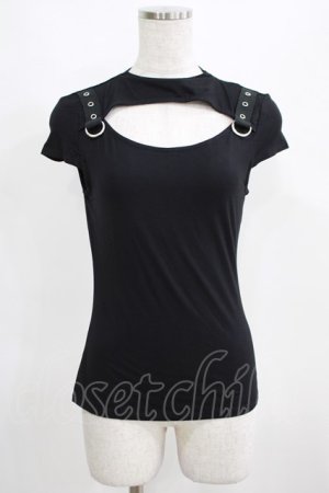 画像: KILL STAR / XARA KEYHOLE TOP XS ブラック H-25-03-29-055-SL-TO-KB-ZH