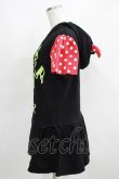 画像2: TOXIC STAR / ドット切替ツノフードチュニック  黒×赤 H-25-03-29-056-PU-TO-KB-ZH (2)