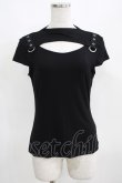 画像1: KILL STAR / XARA KEYHOLE TOP S ブラック H-25-03-29-057-SL-TO-KB-ZH (1)