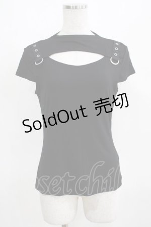 画像: KILL STAR / XARA KEYHOLE TOP S ブラック H-25-03-29-057-SL-TO-KB-ZH