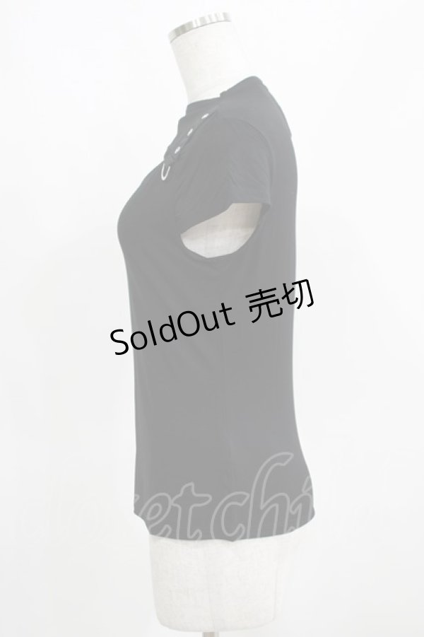 画像2: KILL STAR / XARA KEYHOLE TOP S ブラック H-25-03-29-057-SL-TO-KB-ZH (2)