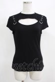 画像1: KILL STAR / XARA KEYHOLE TOP S ブラック H-25-03-29-059-SL-TO-KB-ZH (1)
