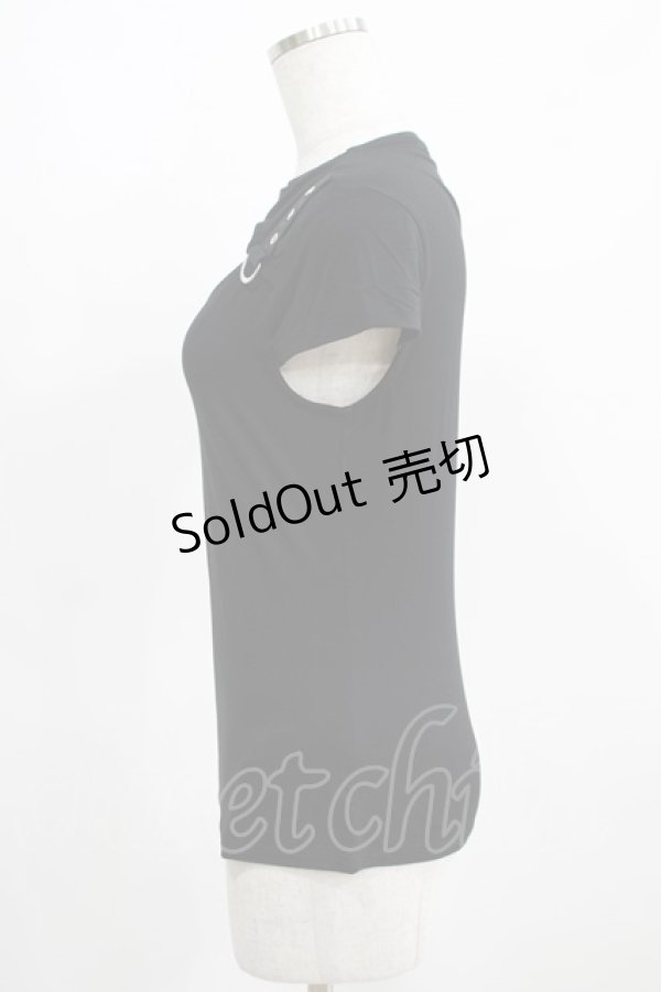 画像2: KILL STAR / XARA KEYHOLE TOP S ブラック H-25-03-29-059-SL-TO-KB-ZH (2)