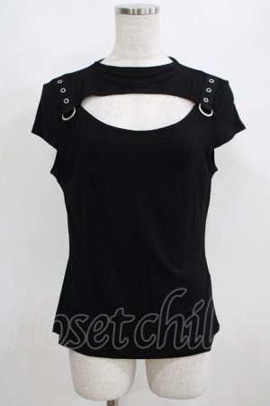 画像: KILL STAR / XARA KEYHOLE TOP M ブラック H-25-03-29-061-SL-TO-KB-ZH