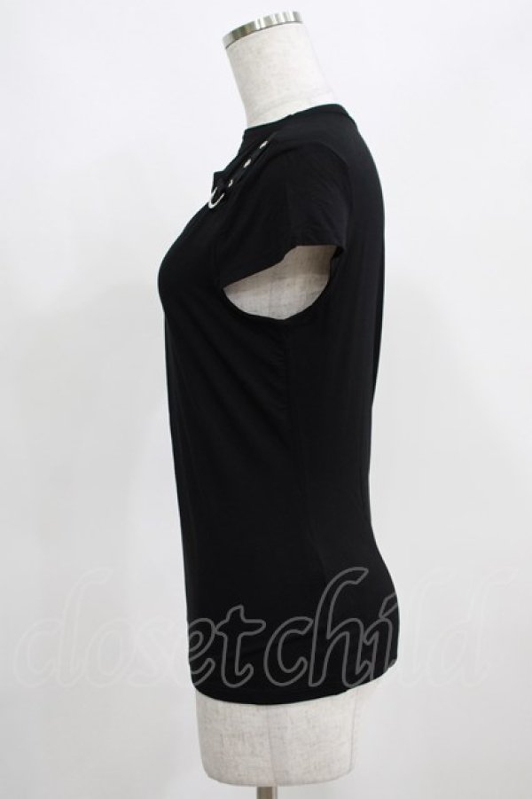 画像2: KILL STAR / XARA KEYHOLE TOP M ブラック H-25-03-29-063-SL-TO-KB-ZH (2)