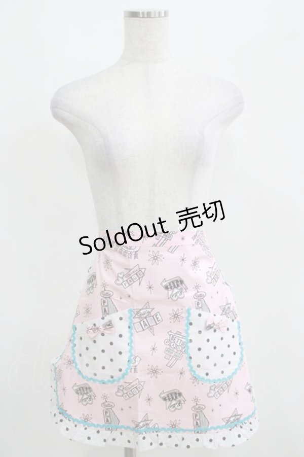 画像1: SOURPUSS / エプロン  ピンク H-25-03-29-066-PU-ZA-KB-ZH (1)