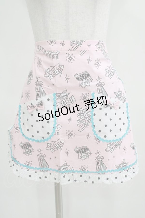 画像2: SOURPUSS / エプロン  ピンク H-25-03-29-066-PU-ZA-KB-ZH (2)