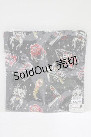 画像: SOURPUSS / スカーフ  ブラック H-25-03-29-067-PU-ZA-KB-ZH
