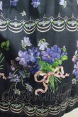 画像4: Leur Getter / Elegant Flower袖付きワンピース L(トールサイズ) ネイビー H-25-03-29-006-LU-OP-KB-ZH (4)