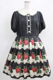 画像1: Leur Getter / Antique Lace Strawberry袖付きワンピース L(トールサイズ) ブラック H-25-03-29-009-LU-OP-KB-ZH (1)