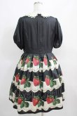 画像3: Leur Getter / Antique Lace Strawberry袖付きワンピース L(トールサイズ) ブラック H-25-03-29-009-LU-OP-KB-ZH (3)
