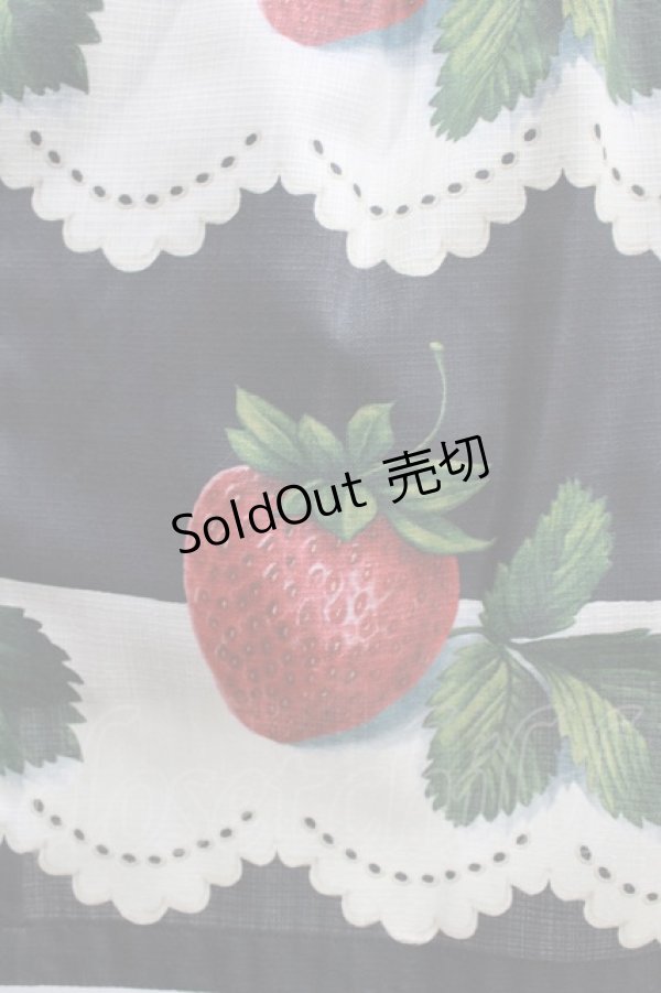 画像4: Leur Getter / Antique Lace Strawberry袖付きワンピース L(トールサイズ) ブラック H-25-03-29-009-LU-OP-KB-ZH (4)