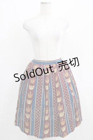 画像: Leur Getter / Crown Stripeスカート  ワイン H-25-03-29-017-LU-SK-KB-ZH