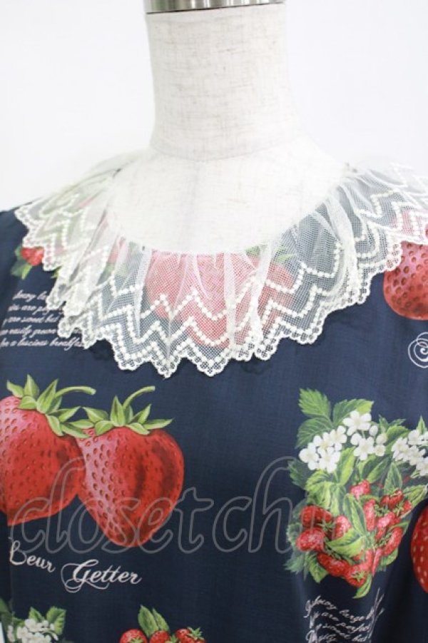 画像5: Leur Getter / Strawberry Garden袖付きワンピース  ネイビー H-25-03-29-002-LU-OP-KB-ZH (5)