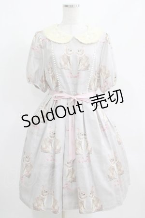 画像: Leur Getter / Twin Rabbit袖付ワンピース L(トールサイズ) グレー H-25-03-29-003-LU-OP-KB-ZH
