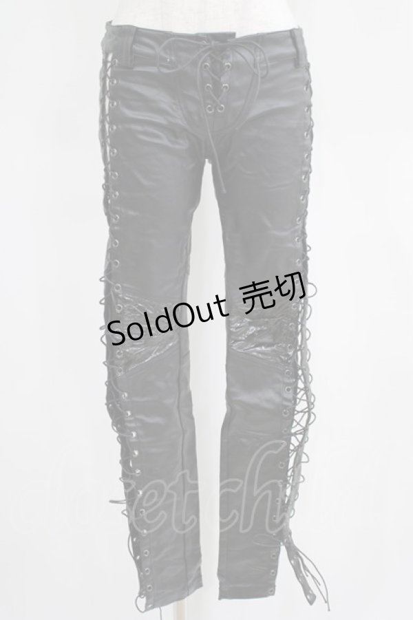 画像1: PUNK RAVE / Fetishista Trousersパンツ XS ブラック H-25-03-29-022-PU-PA-KB-ZH (1)