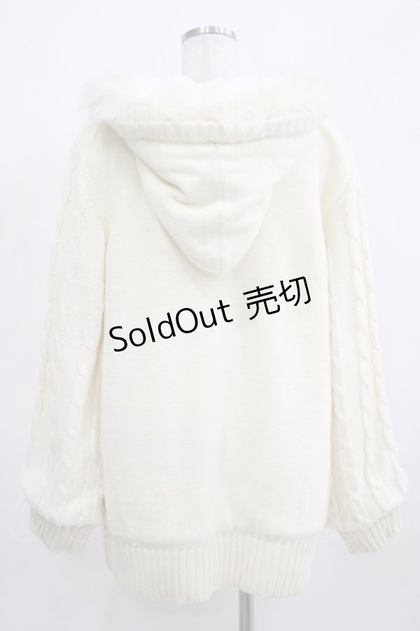 画像3: Amavel / リボンケーブルニットアウター Free オフ H-25-03-30-029-CA-JA-NS-ZT-C057 (3)