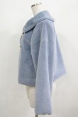 画像2: axes femme POETIQUE / リボン金具ファーコート M ブルー H-25-03-30-033-AX-CO-NS-ZH (2)