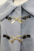 画像4: axes femme POETIQUE / リボン金具ファーコート M ブルー H-25-03-30-033-AX-CO-NS-ZH (4)