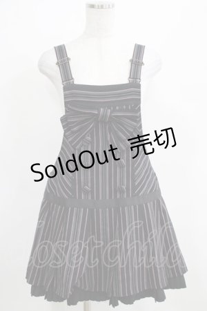 画像: Angelic Pretty / Letterレジメンサロペット Free ブラック H-25-03-30-036-AP-OP-NS-ZH