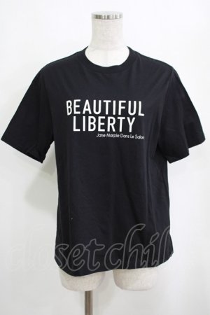 画像: Jane Marple Dans Le Salon / Theme logo T-shirt  ブラック H-25-03-30-1031-JM-TO-KB-ZH