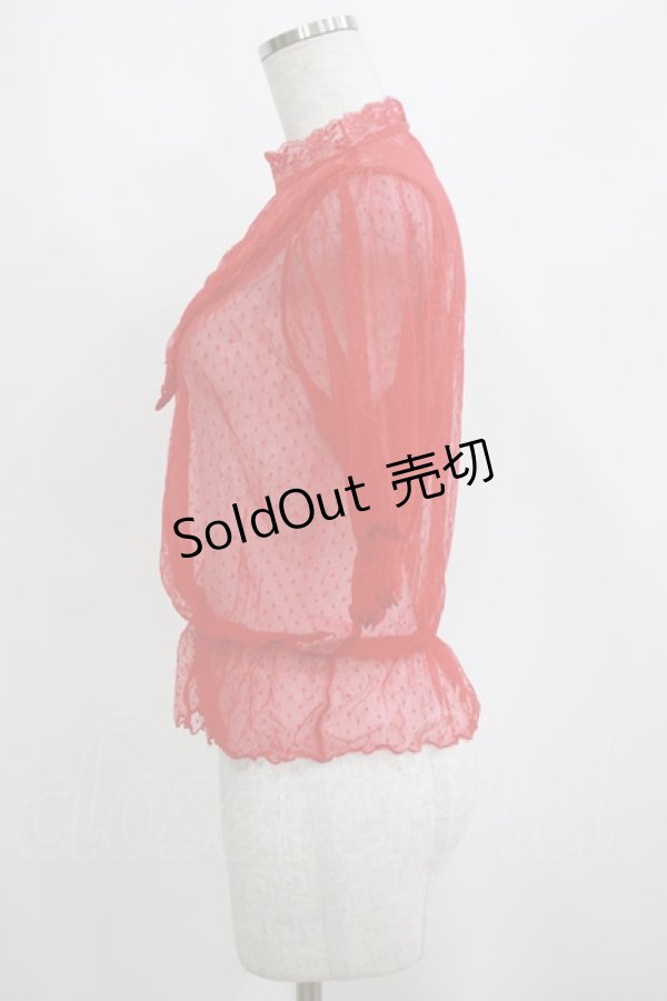画像2: Candy Stripper / DOT TULLE   レッド H-25-03-30-1034-PU-TO-KB-ZH (2)