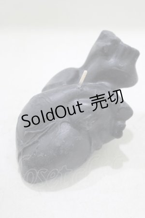 画像: THE BLACKENED TEETH / Anatomical Heart Candle  BLK H-25-03-30-1038-PU-ZA-KB-ZH