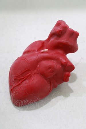画像: THE BLACKENED TEETH / Anatomical Heart Candle  RED H-25-03-30-1040-PU-ZA-KB-ZH