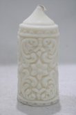 画像1: THE BLACKENED TEETH / Mildred Gothic Pillar Candle  WHT H-25-03-30-1042-PU-ZA-KB-ZH (1)
