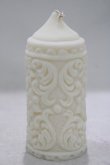 画像2: THE BLACKENED TEETH / Mildred Gothic Pillar Candle  WHT H-25-03-30-1042-PU-ZA-KB-ZH (2)