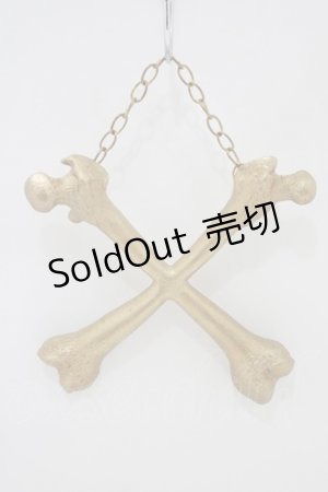 画像: THE BLACKENED TEETH / Crossbones Wall Hanging   H-25-03-30-1058-PU-ZA-KB-ZH