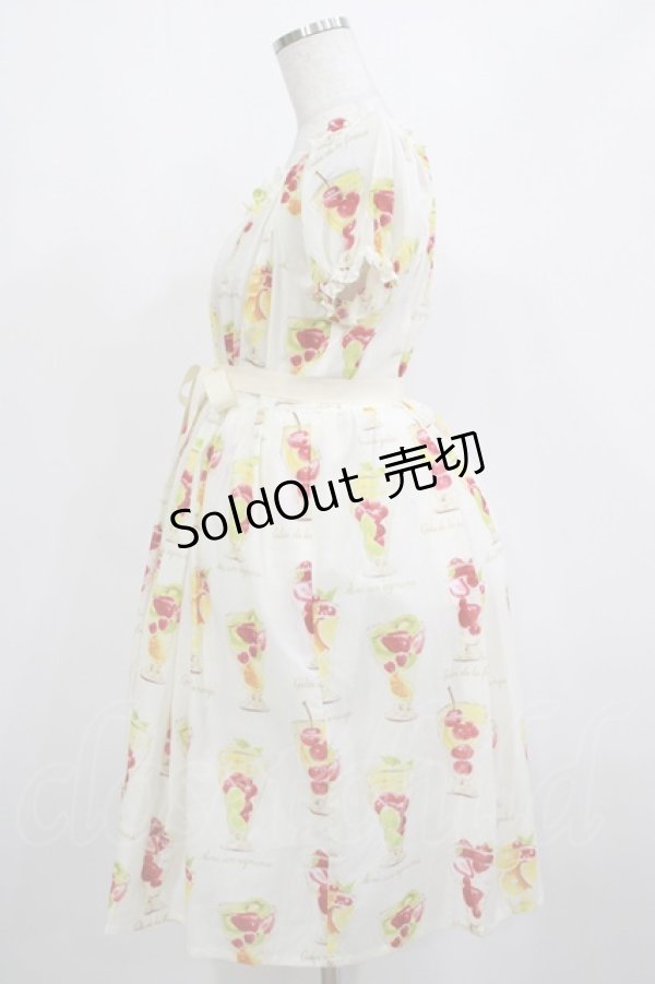 画像2: Jane Marple / Gelee de Fruitsのスモックワンピース  アイボリー H-25-03-30-1005-JM-OP-KB-ZH (2)