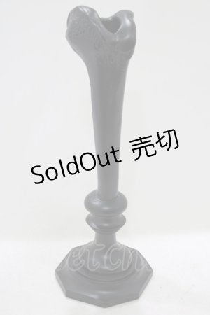 画像: THE BLACKENED TEETH / Femur Bone Candlestick Holder Condyle   H-25-03-30-1062-PU-ZA-KB-ZH
