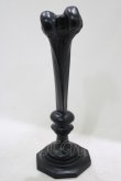 画像2: THE BLACKENED TEETH / Femur Bone Candlestick Holder Condyle   H-25-03-30-1062-PU-ZA-KB-ZH (2)
