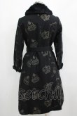 画像3: Jane Marple / 王冠ケーキ刺繍コート  黒 H-25-03-30-1007-JM-CO-KB-ZH (3)