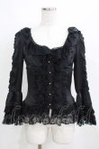 画像1: Juliette et Justine / Princesse de fleur blouse〜プランセス　ドゥ　フルール〜 Free ブラック H-25-03-30-055-CL-BL-NS-ZH (1)