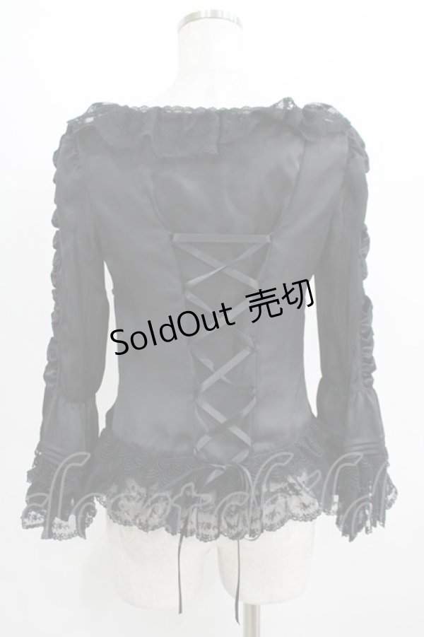 画像3: Juliette et Justine / Princesse de fleur blouse〜プランセス　ドゥ　フルール〜 Free ブラック H-25-03-30-055-CL-BL-NS-ZH (3)