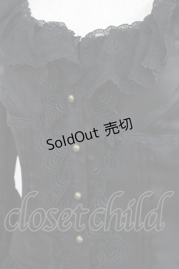 画像4: Juliette et Justine / Princesse de fleur blouse〜プランセス　ドゥ　フルール〜 Free ブラック H-25-03-30-055-CL-BL-NS-ZH (4)