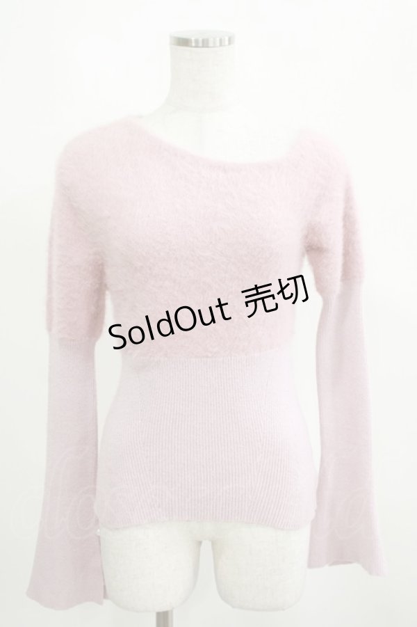 画像1: Riu / OFF SHOULDER Knit Free ピンク H-25-03-30-058-GO-TO-NS-ZH (1)