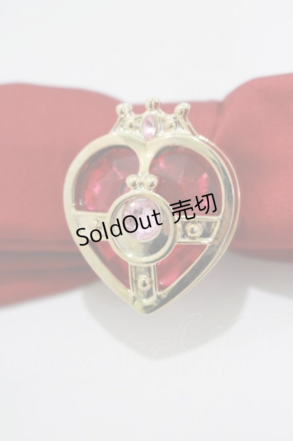 画像2: RoseMarie seoir / セーラームーンストアコラボ/ハートコンパクトリボンブローチ  レッド H-25-03-30-066-LO-ZA-NS-ZH (2)